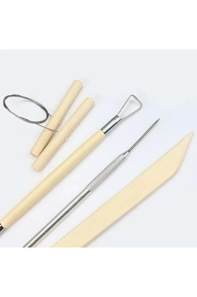 Modelaj Seti, kil, seramik, , çömlekçilik, heykeltraş, modelleme-8 Parça - 5
