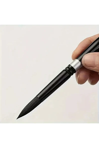 Profesyonel Sincap Saçı Fırça No:10-Tahrir Fırçası, Detay Boyama, Sulu Boya,Akrilik, Guaj, Yağlıboya - Resim 3