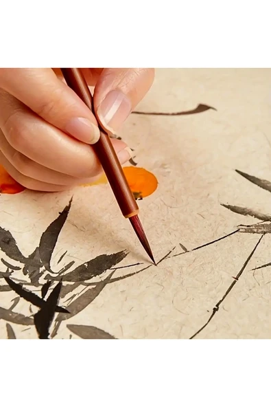 Fırçası Kurt Kılı No:3 Çini, Seramik, Tezhip, Minyatür, Suluboya, Çizim, Resim Sanatı-6 Adet - Resim 5