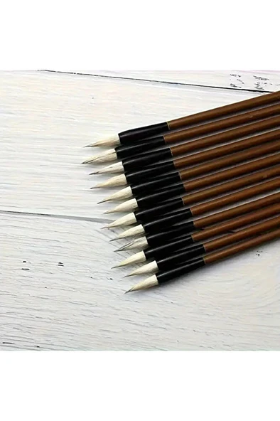 Tahrir Fırçası Koyun Kılı Büyük Boy, Sırlama, Çini, Vazo, Seramik, Sulu Boya, Resim-Askılı 1 Adet - Resim 5