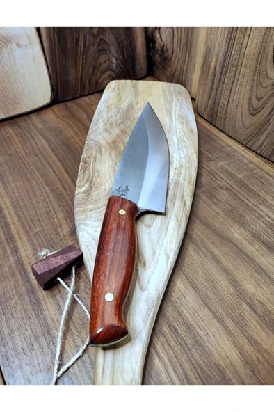 El Yapımı Şef Bıçağı, Ahşap Saplı, Profesyonel N690 Mutfak Bıçağı (c5) - Resim 3