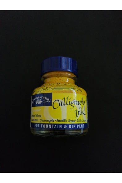Winsor & Newton Kaligrafi Mürekkebi 30 Ml Lemon Yellow ürün görseli