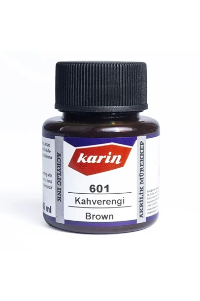Hat Mürekkebi-kaligrafi Mürekkebi-akrilik Mürekkep Kahverengi 601-45ml ürün görseli