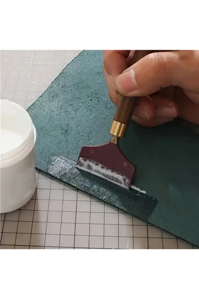 Silikon yapıştırıcı, deri yapıştırıcı, ahşap saplı, el yapımı, ahar-murakka yapıştırma, 1.kalite - Resim 4