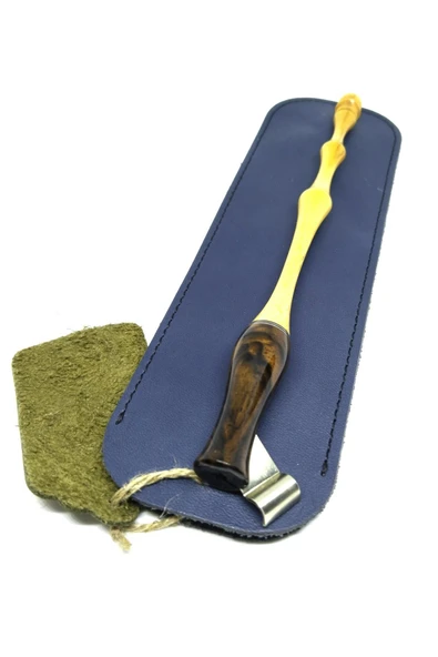 El Yapımı Copperplate Obliq Kalem Profesyonel-özel Deri Kılıfı Hediye-kök Ceviz, Beyaz Ceviz Ağacı ürün görseli