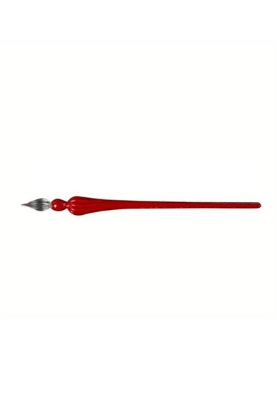 El yapımı cam kalemi, cam kalem, cam çizim kalemi, kaligrafi kalem-fransız kırmızısı ürün görseli