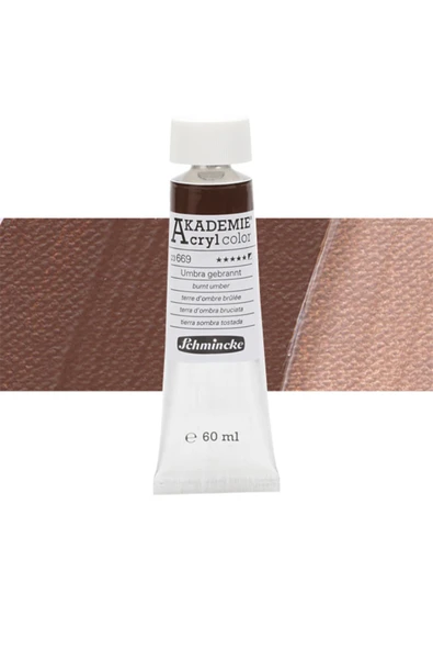 Akademie Akrilik Boya 60ml  669 Burnt Umber ürün görseli