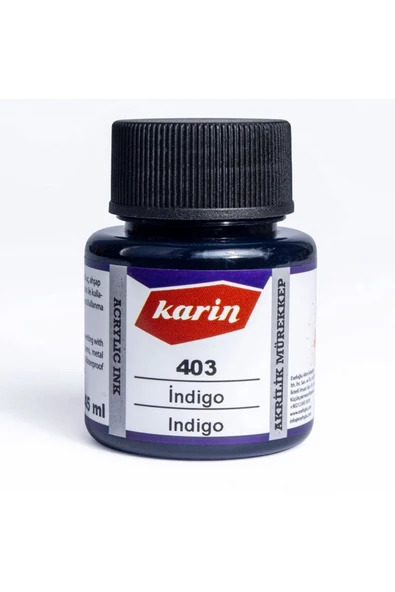 Hat Mürekkebi-kaligrafi Mürekkebi-akrilik Mürekkep Indigo 403-45ml ürün görseli