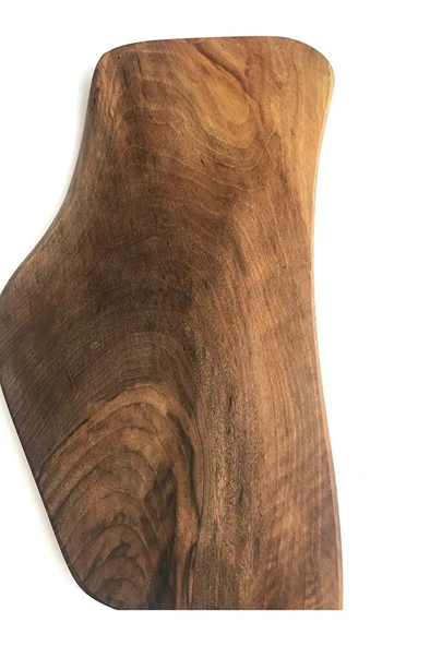 Doğal Ceviz Ağacı Kesme Tahtası Satır Formunda Özel Tasarım 40x16x2.0cm No:6 - Resim 4