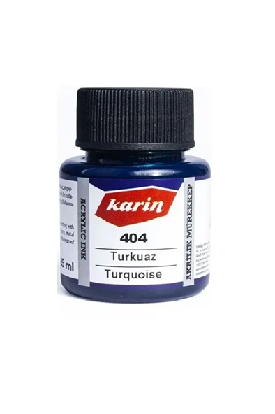 Hat Mürekkebi-kaligrafi Mürekkebi-akrilik Mürekkep Turkuaz 404-45ml ürün görseli