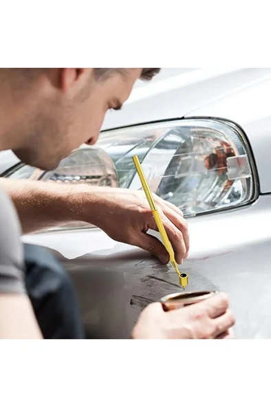 Hazneli çizgi boya kalemi, aplikatör, çini boyama, hazneli trilin, çizikleri onarmak-0.3mm - Resim 7