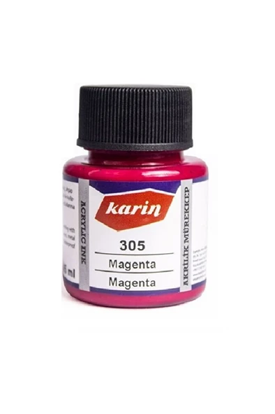 Hat Mürekkebi-kaligrafi Mürekkebi-akrilik Mürekkep Magenta 305-45ml ürün görseli