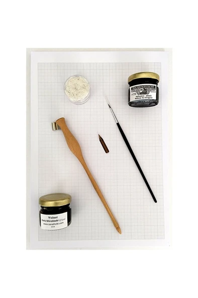 Copperplate başlangıç seti, gölge yazı, kaligrafi yazı seti - Resim 4