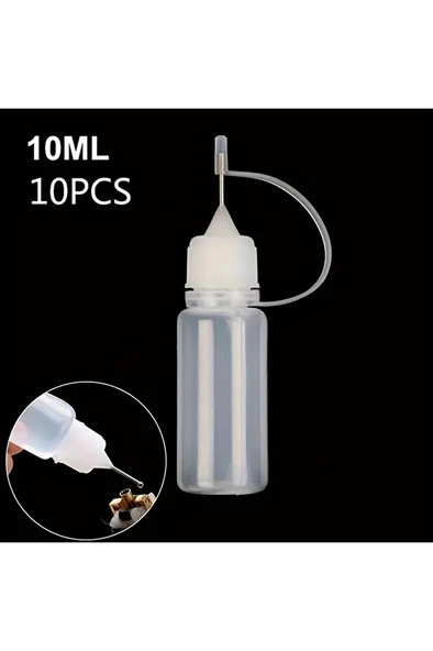 Damlalık, Aplikatör Hassas Damlalık, Çizik Onarmak, Yapıştırıcı Işleri, Hobi Işleri-10ml-5ad - Resim 3