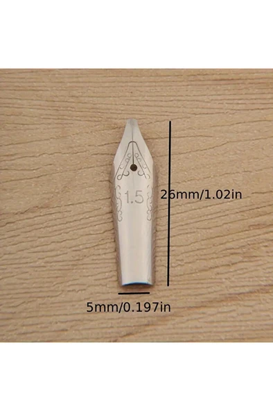 Kaligrafi divit uç seti, dolma kalem uçları, paslanmaz çelik 0.7-2.9mm arası-6 adet set - Resim 2