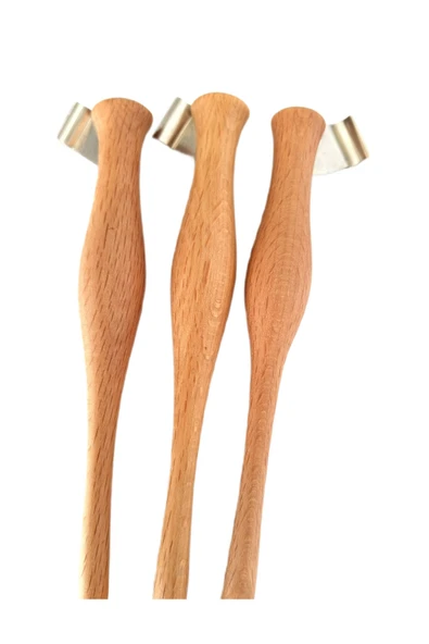 El yapımı copperplate obliq kalem sapı-doğal ahşap rengi-Ardıç ağacı (1 adet) - Resim 2