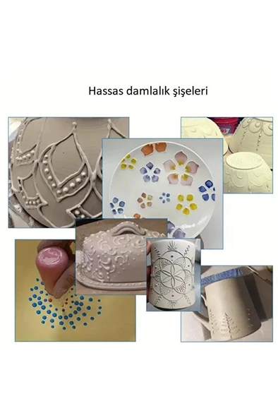 Damlalık, aplikatör hassas damlalık, çizikleri onarmak, yapıştırıcı, sanat ve hobi işleri-20mlx5 - Resim 7