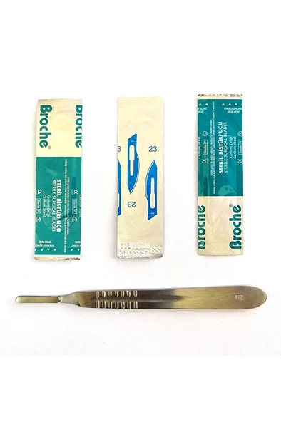 Bistüri Sapı Ve 3 Adet Yedek Uç 23 numara - Resim 2