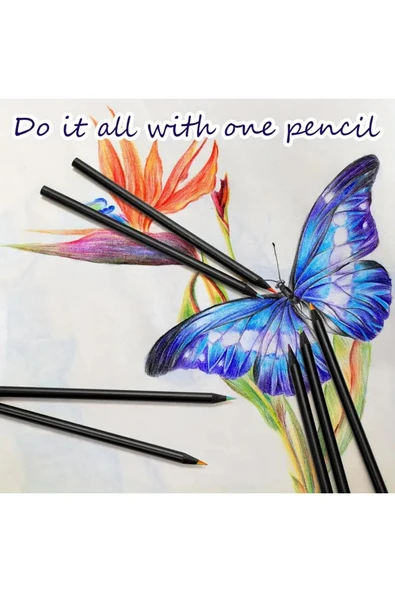 Çok Renkli Kalemler, Gökkuşağı Rengarenk Kalemler, Anaokulu Kalem, Çocuk Etkinlik Hediye 6 kalem - Resim 8