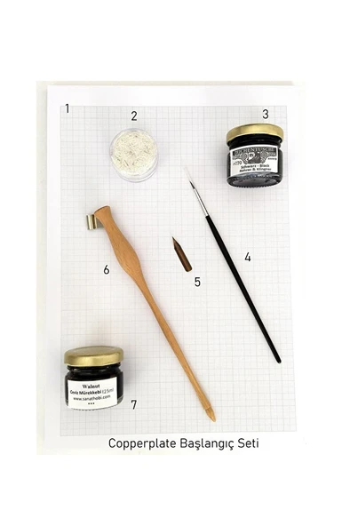 Copperplate başlangıç seti, gölge yazı, kaligrafi yazı seti ürün görseli