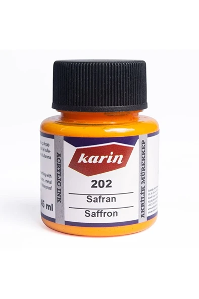 Hat Mürekkebi-kaligrafi Mürekkebi-akrilik Mürekkep Safran 202-45ml ürün görseli