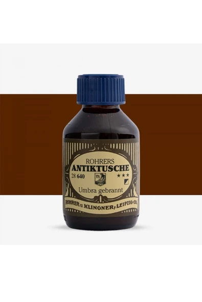 Rohrer & Klingner Antik Mürekkep 28-Modern sanatçılar için profesyonel 100ml 640-umbra ürün görseli