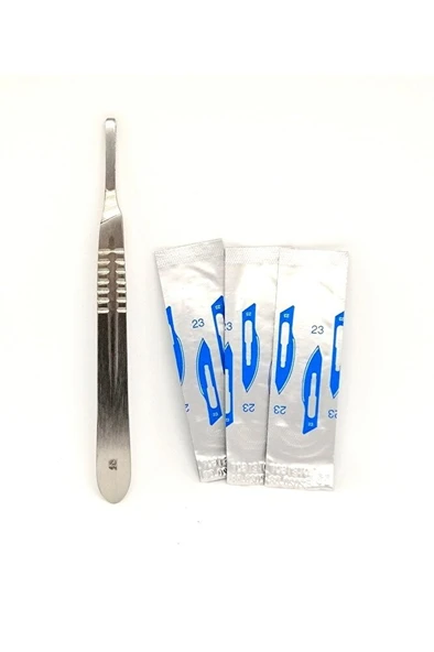 Bistüri Sapı Ve 3 Adet Yedek Uç 23 numara ürün görseli