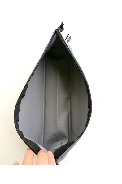 Kalemlik Fermuarlı, Kalem Çantası, Çok Amaçlı Çanta-kırmızı Renk - 2