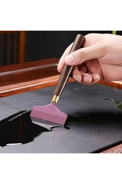 Silikon yapıştırıcı, deri yapıştırıcı, ahşap saplı, el yapımı, ahar-murakka yapıştırma, 1.kalite - Resim 3