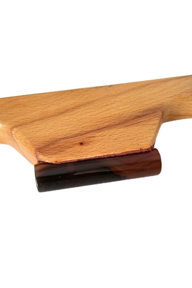 Akik Kağıt Mühresi Çift El Tutmalı-Tezhip-Hat-Minyatür-Kaligrafi-No:07 - Resim 2