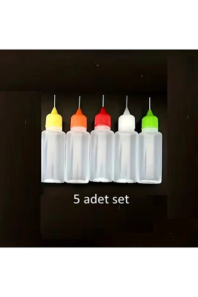 Damlalık, aplikatör hassas damlalık, çizikleri onarmak, yapıştırıcı, sanat ve hobi işleri-20mlx5 ürün görseli