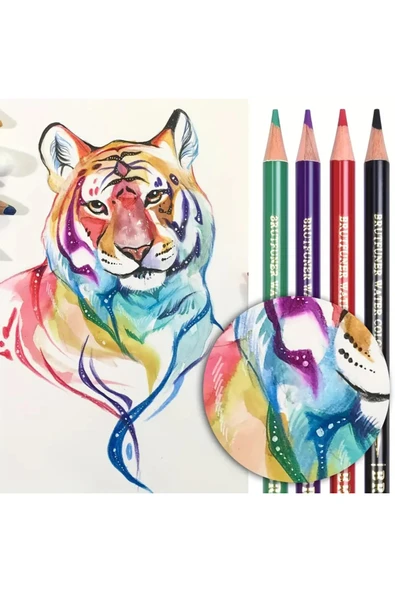 120 Renkli sulu boya kalem seti, suluboya kalemleri, hediye kalem seti, yüksek kaliteli pigment - Resim 4