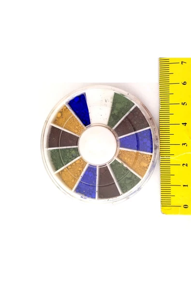 Kapaklı minik palet yuvarlak, saklama kutusu (12 Bölmeli) - Resim 3