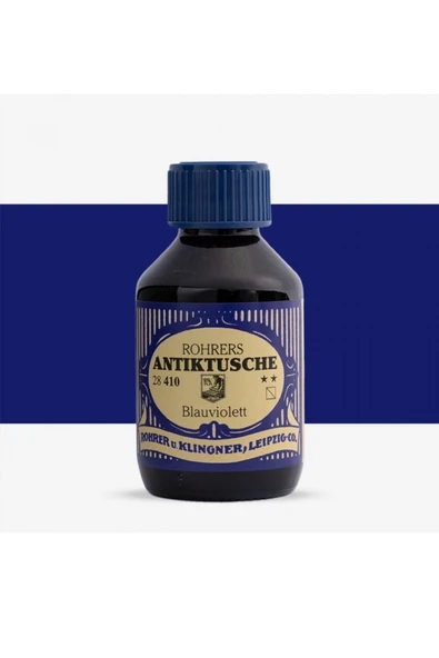 Rohrer &Klingner Antik Mürekkep 28-Modern sanatçılar için profesyonel mürekkep 100ml 410-blauviolett ürün görseli