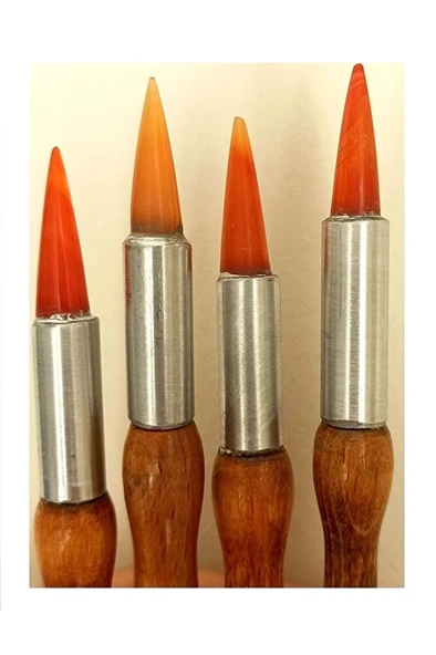 Akik Mühre Iğne Perdahı-sivri Uç-tezhip,hat,minyatür,kaligrafi - Resim 4