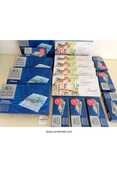 Cotman 12 Renk Tablet Suluboya - Resim 3