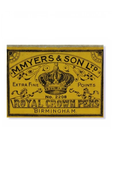 M.myers&son-royal Crown No.2208 Ef-copperplate Divit Uç (TARAMA UCU) - Resim 2