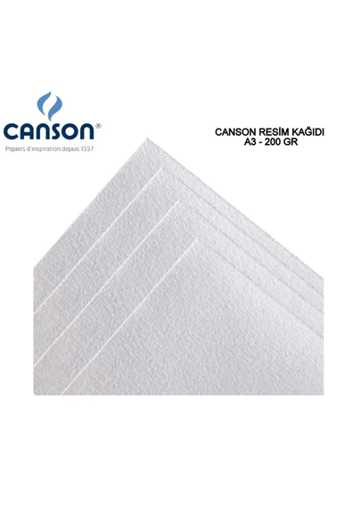 Resim kağıdı, sulu boya kağıdı, A3 (297x420mm) 200gr-30 Sayfa - Resim 2