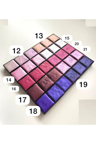 Metalik yaldız sulu boya seti, mega boy, el yapımı, profesyonel sanatçı boyası, 6 renk-set:03 - 6