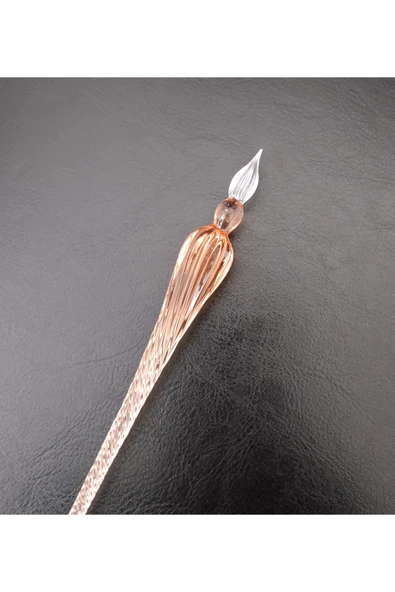 El yapımı cam kalemi, cam kalem, cam çizim kalemi, kaligrafi kalem-Prenses Tozu - Resim 3