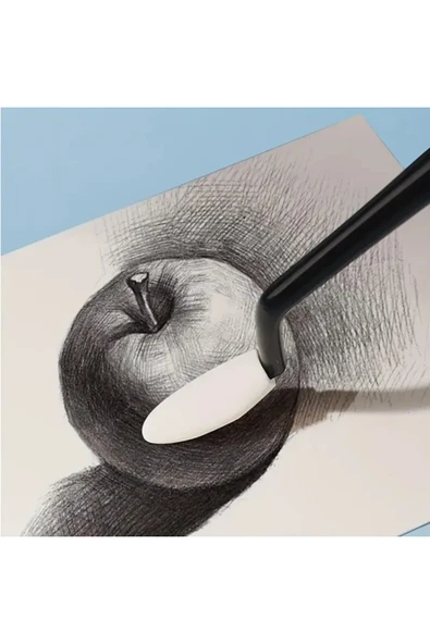 Eskiz sünger silgi, Kara kalem silgi, vurgulama, gölgelendirme ve düzeltme, sünger-22 Parça Set - Resim 5