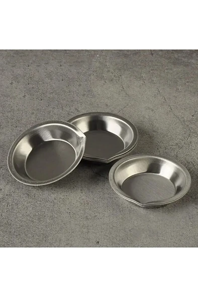 Boya kabı, karıştırma paleti, paslanmaz çelik, fırça yıkama, mürekkep hokkası-3 Adet - Resim 5