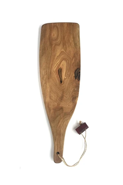 Doğal Ceviz Ağacı Kesme Tahtası 47x14x1.5cm No:4 - Resim 3