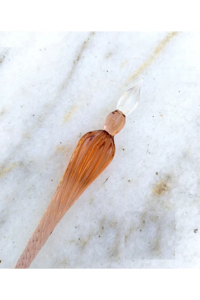 El yapımı cam kalemi, cam kalem, cam çizim kalemi, kaligrafi kalem-Prenses Tozu - Resim 2