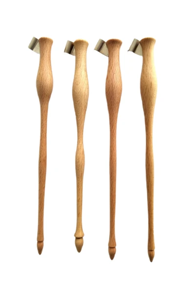 El yapımı copperplate obliq kalem sapı-doğal ahşap rengi-Ardıç ağacı (1 adet) - Resim 4