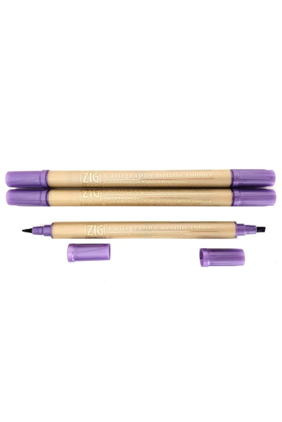 Kaligrafi Kalemi Metalik/yaldız Ms-8400-violet 124-3 Adet ürün görseli