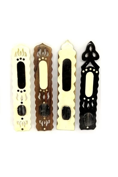 Kemik Makta Ahşap Işlemeli Siyah- Hat Sanatı - Resim 2