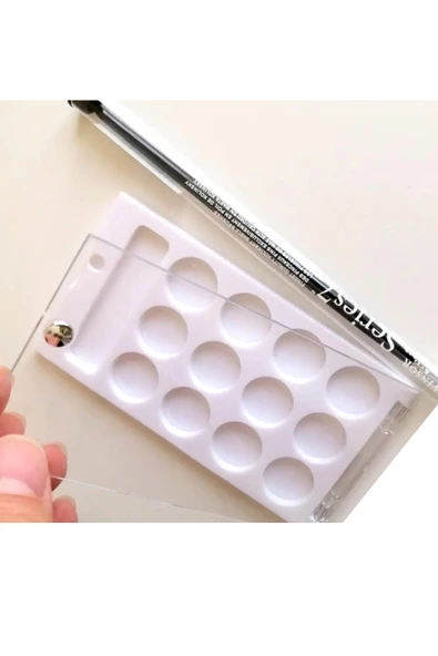 Kapaklı Minik Palet, piknik palet, saklama Kutusu, 13 bölmeli 12x7cm-30 Adet - Resim 3