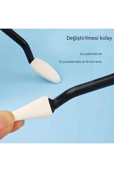 Eskiz sünger silgi, Kara kalem silgi, vurgulama, gölgelendirme ve düzeltme, sünger-22 Parça Set - Resim 3