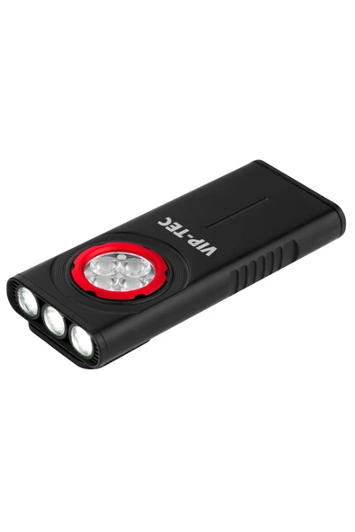 Vip-Tec VT891203 1000 Lümen Şarjlı Alüminyum Gövde Slim Cep Feneri - 1